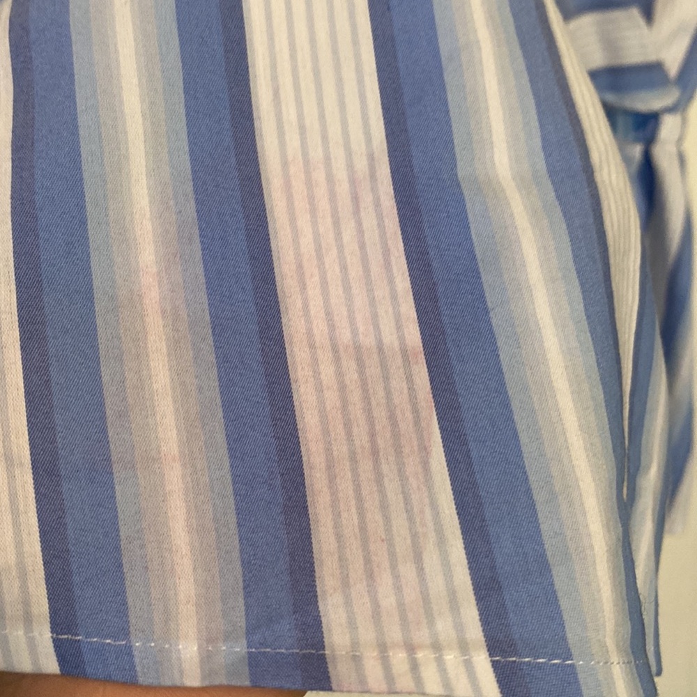 EXPRESS STRIPED WRAP TOP - Picture 6 of 9
